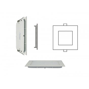Светодиодный светильник LED Downlight 12W slim (square)